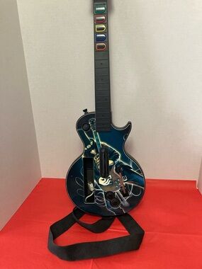 Wii Guitar Hero Gibson Slash Guitar and Wii Guitar Hero World Tour game bundle